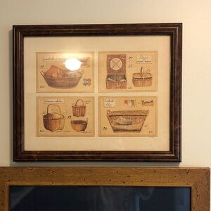 French Vintage Basket Wall Art